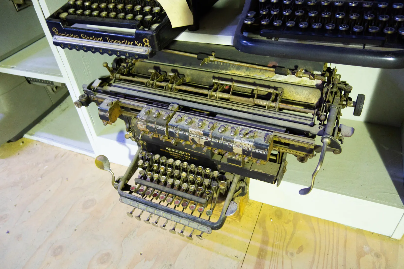 An antique Remington bookkeeping machine